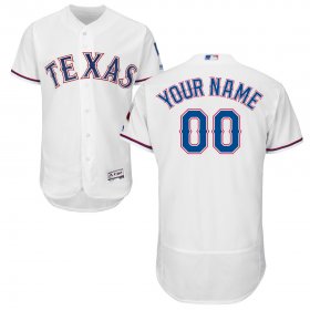 Wholesale Cheap Texas Rangers Majestic Home Flex Base Authentic Collection Custom Jersey White