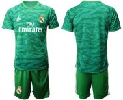 Wholesale Cheap Real Madrid Blank Green Goalkeeper Soccer Club Jersey