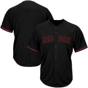 Wholesale Cheap Boston Red Sox Majestic Big & Tall Pop Fashion V-Neck Jersey Black