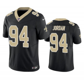 Wholesale Cheap Men\'s New Orleans Saints #94 Cameron Jordan Black 2023 F.U.S.E. Vapor Untouchable Limited Stitched Jersey