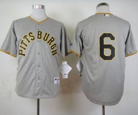 Wholesale Cheap Pirates #6 Starling Marte Grey 1953 Turn Back The Clock Stitched MLB Jersey