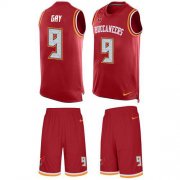 Wholesale Cheap Nike Buccaneers #9 Matt Gay Red Team Color Men's Stitched NFL Limited Tank Top Suit Jersey