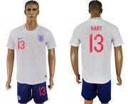Wholesale Cheap England #13 Hart Home Soccer Country Jersey
