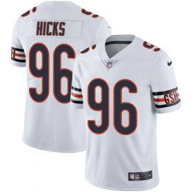 Wholesale Cheap Nike Bears #96 Akiem Hicks White Men\'s Stitched NFL Vapor Untouchable Limited Jersey