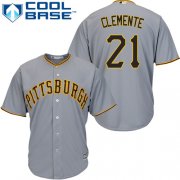 Wholesale Cheap Pirates #21 Roberto Clemente Grey Cool Base Stitched Youth MLB Jersey