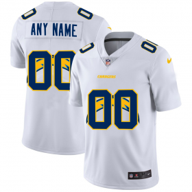 Wholesale Cheap Los Angeles Chargers Custom White Men\'s Nike Team Logo Dual Overlap Limited NFL Jersey