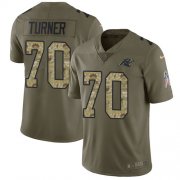 Wholesale Cheap Nike Panthers #70 Trai Turner Olive/Camo Men's Stitched NFL Limited 2017 Salute To Service Jersey