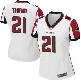 Wholesale Cheap Nike Falcons #21 Desmond Trufant White Women\'s Stitched NFL Elite Jersey