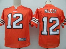 Wholesale Cheap Browns #12 Colt McCoy Orange Stitched NFL Jersey