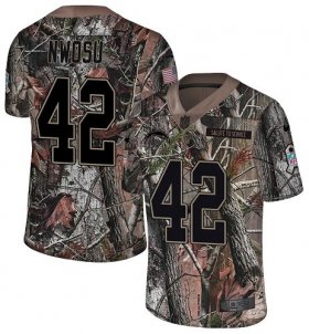 Wholesale Cheap Nike Chargers #42 Uchenna Nwosu Camo Men\'s Stitched NFL Limited Rush Realtree Jersey