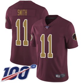 Wholesale Cheap Nike Redskins #11 Alex Smith Burgundy Red Alternate Men\'s Stitched NFL 100th Season Vapor Limited Jersey