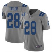 Wholesale Cheap Nike Colts #28 Jonathan Taylor Gray Youth Stitched NFL Limited Inverted Legend Jersey
