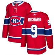 Wholesale Cheap Adidas Canadiens #9 Maurice Richard Red Home Authentic Stitched Youth NHL Jersey