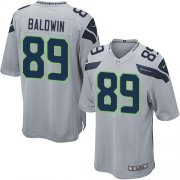 Wholesale Cheap Nike Seahawks #89 Doug Baldwin Grey Alternate Youth Stitched NFL Elite Jersey
