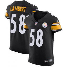 Wholesale Cheap Nike Steelers #58 Jack Lambert Black Team Color Men\'s Stitched NFL Vapor Untouchable Elite Jersey