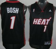 Wholesale Cheap Miami Heat #1 Chris Bosh Revolution 30 Swingman Black Jersey