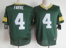 Wholesale Cheap Nike Packers #4 Brett Favre Green Team Color Men\'s Stitched NFL Elite Jersey