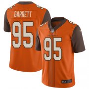 Wholesale Cheap Nike Browns #95 Myles Garrett Orange Alternate Men's Stitched NFL Limited City Edition Jersey