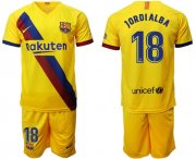 Wholesale Cheap Barcelona #18 Jordi Alba Away Soccer Club Jersey