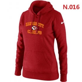 Wholesale Cheap Women\'s Nike Kansas City Chiefs Heart & Soul Pullover Hoodie Red