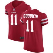 Wholesale Cheap Nike 49ers #11 Marquise Goodwin Red Team Color Men's Stitched NFL Vapor Untouchable Elite Jersey