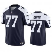 Wholesale Cheap Men's Dallas Cowboys #77 Tyron Smith Navy 2023 F.U.S.E. Vapor Limited Stitched Football Jersey