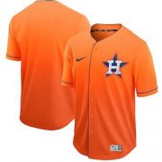 Wholesale Cheap Nike Astros Blank Orange Fade Authentic Stitched MLB Jersey