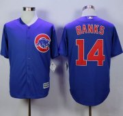 Wholesale Cheap Cubs #14 Ernie Banks Blue New Cool Base Stitched MLB Jersey