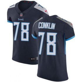 Wholesale Cheap Nike Titans #78 Jack Conklin Navy Blue Team Color Men\'s Stitched NFL Vapor Untouchable Elite Jersey