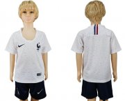 Wholesale Cheap France Blank Away Kid Soccer Country Jersey