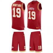 Wholesale Cheap Nike Chiefs #19 Joe Montana Red Team Color Men's Stitched NFL Limited Tank Top Suit Jersey