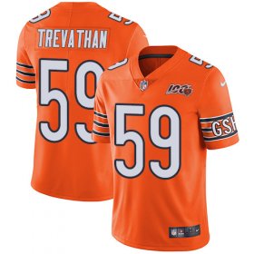 Wholesale Cheap Nike Bears #59 Danny Trevathan Orange Men\'s 100th Season Stitched NFL Limited Rush Jersey