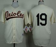 Wholesale Cheap Orioles #19 Chris Davis Cream 1954 Turn Back The Clock Stitched MLB Jersey
