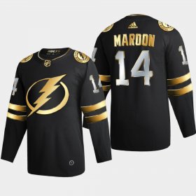 Cheap Tampa Bay Lightning #14 Patrick Maroon Men\'s Adidas Black Golden Edition Limited Stitched NHL Jersey