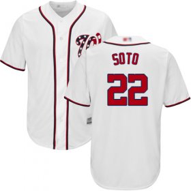 Wholesale Cheap Nationals #22 Juan Soto White New Cool Base Stitched MLB Jersey