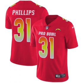 Wholesale Cheap Nike Chargers #31 Adrian Phillips Red Men\'s Stitched NFL Limited AFC 2019 Pro Bowl Jersey