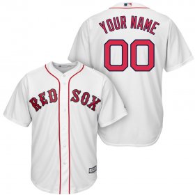 Wholesale Cheap Boston Red Sox Majestic Cool Base Custom Jersey White