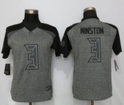 Wholesale Cheap Nike Buccaneers #3 Jameis Winston Gray Women's Stitched NFL Limited Gridiron Gray Jersey
