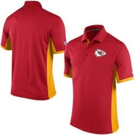 Wholesale Cheap Men\'s Nike NFL Kansas City Chiefs Red Team Issue Performance Polo