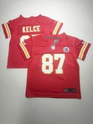 Wholesale Cheap Toddlers Kansas City Chiefs #87 Travis Kelce Red Vapor Untouchable Stitched Nike Limited Jersey