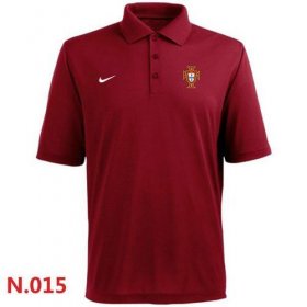 Wholesale Cheap Nike Portugal 2014 World Soccer Authentic Polo Red