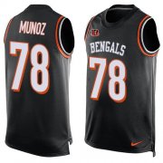 Wholesale Cheap Nike Bengals #78 Anthony Munoz Black Team Color Men's Stitched NFL Limited Tank Top Jersey