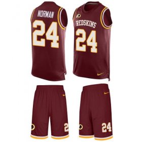 Wholesale Cheap Nike Redskins #24 Josh Norman Burgundy Red Team Color Men\'s Stitched NFL Limited Tank Top Suit Jersey