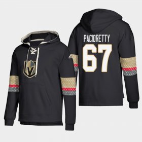 Wholesale Cheap Vegas Golden Knights #67 Max Pacioretty Black adidas Lace-Up Pullover Hoodie