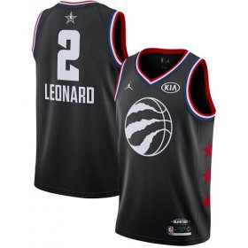 Wholesale Cheap Raptors #2 Kawhi Leonard Black Basketball Jordan Swingman 2019 All-Star Game Jersey