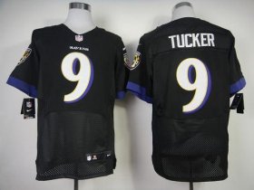 Wholesale Cheap Nike Ravens #9 Justin Tucker Black Alternate Men\'s Stitched NFL New Elite Jersey
