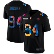 Cheap New Orleans Saints #94 Cameron Jordan Men's Nike Multi-Color Black 2020 NFL Crucial Catch Vapor Untouchable Limited Jersey