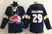 Wholesale Cheap Colorado Avalanche #29 Nathan MacKinnon Blue Pullover NHL Hoodie