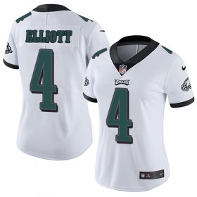 Wholesale Cheap Nike Eagles #4 Jake Elliott White Women\'s Stitched NFL Vapor Untouchable Limited Jersey