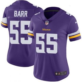 Wholesale Cheap Nike Vikings #55 Anthony Barr Purple Team Color Women\'s Stitched NFL Vapor Untouchable Limited Jersey